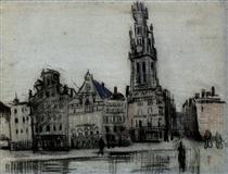 The Grote Markt - Vincent van Gogh
