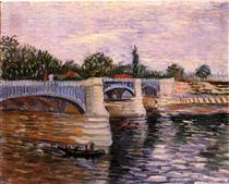 The Seine with the Pont de la Grande Jette - 梵谷