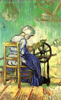 The Spinner (after Millet) - Vincent van Gogh