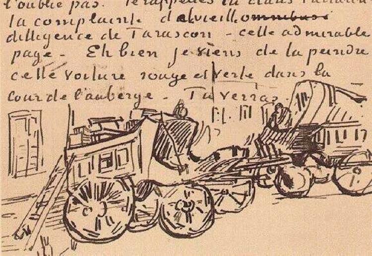 The Tarascon Stagecoach, 1888 - Винсент Ван Гог