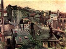 View of Roofs and Backs of Houses - Vincent van Gogh