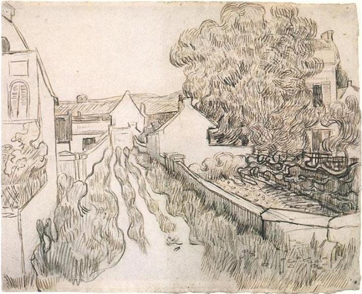 Village Street, 1890 - Винсент Ван Гог