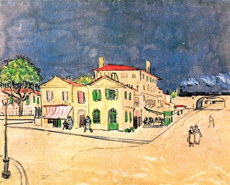 Vincent's House in Arles (The Yellow House), 1888 - Винсент Ван Гог