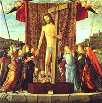 Cristo entre ángeles - Vittore Carpaccio
