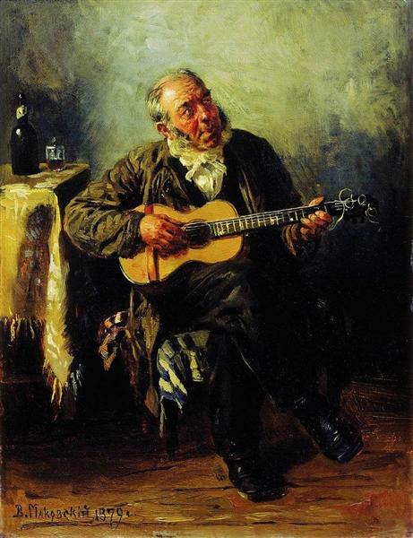 Guitar player, 1879 - Wladimir Jegorowitsch Makowski