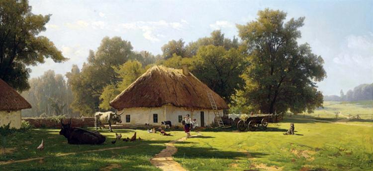 Summer day in Ukraine, 1892 - Владимир Орловский