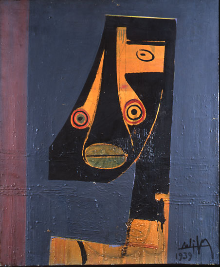 Cubist Face, 1939 - Wilfredo Lam