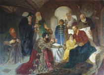 Prince Dmitry Pozharsky Patient Receives Ambassadors in Moscow - Вильгельм Котарбинский