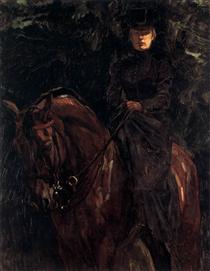The Equestrienne - Ida Görz - Wilhelm Trübner
