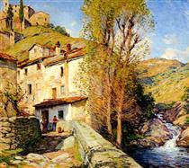 Old Mill, Pelago, Italy - Уиллард Меткалф