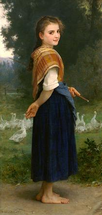 The Goose Girl - William Adolphe Bouguereau