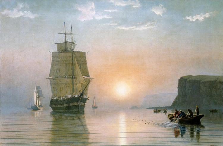 Sunrise off Grand Manan, 1860 - Уильям Брэдфорд