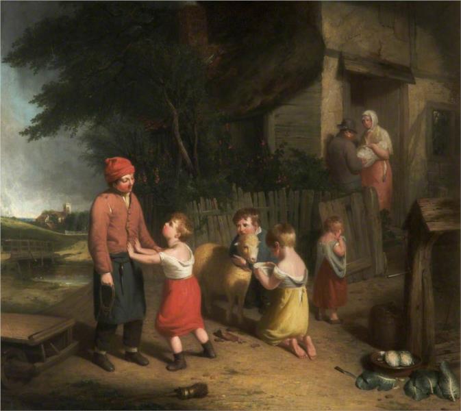 The Sale of the Pet Lamb, 1813 - Уильям Коллинз