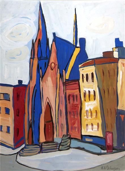 Church on Lenox Avenue, 1940 - Вільям Джонсон