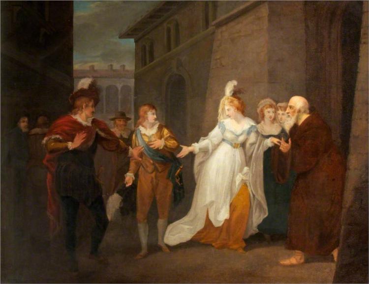'Twelfth Night' by William Shakespeare. Act V, Scene 1, 1801 - Уильям Гамильтон