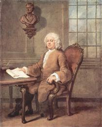 Portrait of Dr. Benjamin Hoadly - Вільям Хогарт