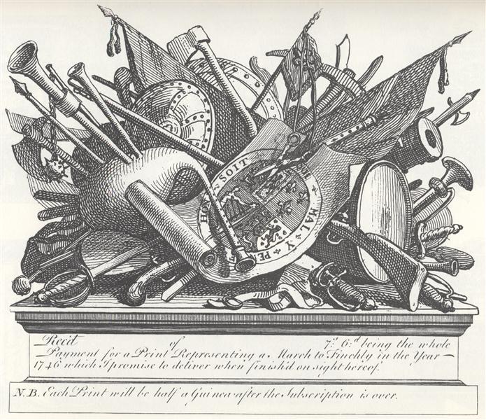 Stand of arms and instruments - William Hogarth