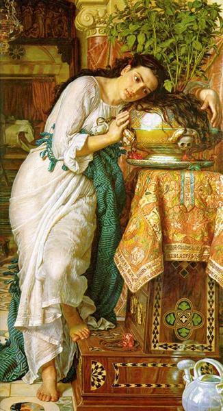 Изабелла и горшок с васильками, 1867 - Уильям Холман Хант