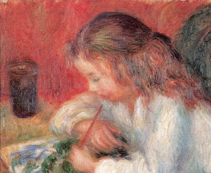 Lenna Painting (The Artist's Daughter), 1918 - William James Glackens