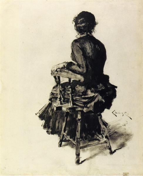 Figure Study (I), c.1885 - William Merritt Chase