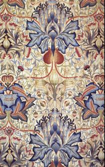 Acanthus embroidered panel - William Morris