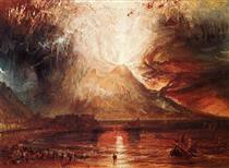 L'Éruption du Vésuve - Joseph Mallord William Turner