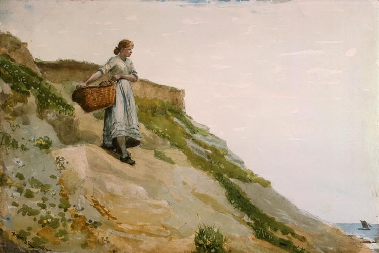 Girl Carrying a Basket, 1882 - Вінслов Гомер