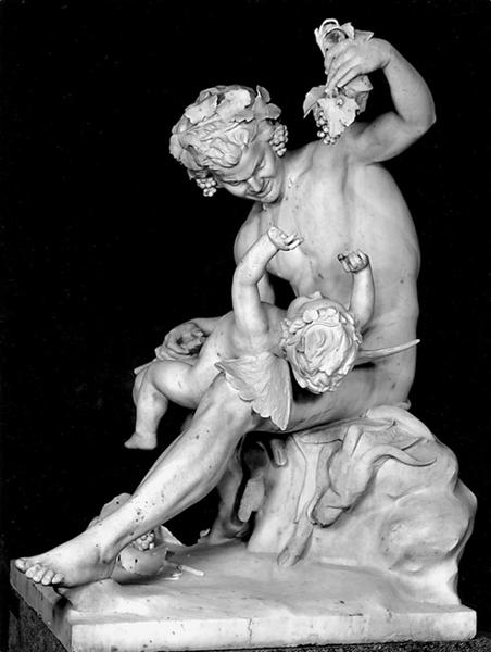 Satyr plays with Eros, 1877 - Giannoulis Chalepas