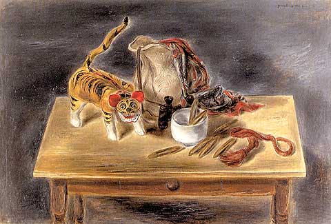 Japanese Toy Tiger and Odd Objects, 1932 - Yasuo Kuniyoshi