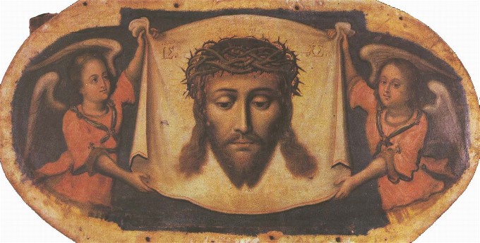 Icon Spas nerukotvornyi (Savior-Not-Made-by-Hands) from the Maniava Hermitage iconostasis, 1698 - 1705 - Yov Kondzelevych
