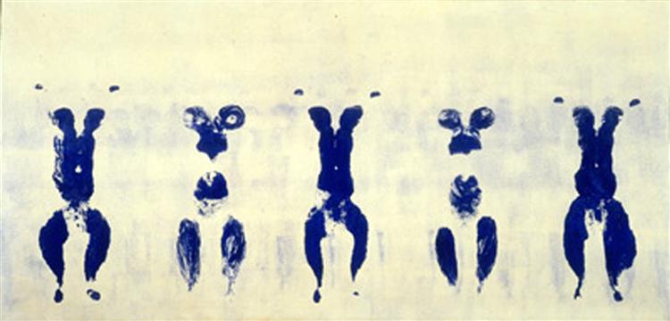 Anthropometries of the Blue Period, 1962 - Yves Klein