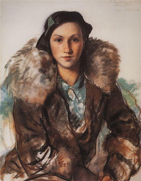 Мария Бутакова, урожденная Евреинова, 1931 - Зинаида Серебрякова