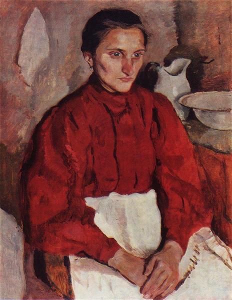 Portrait of a nurse, 1907 - Sinaida Jewgenjewna Serebrjakowa