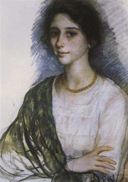 Портрет жінки, 1923 - Зінаїда Серебрякова