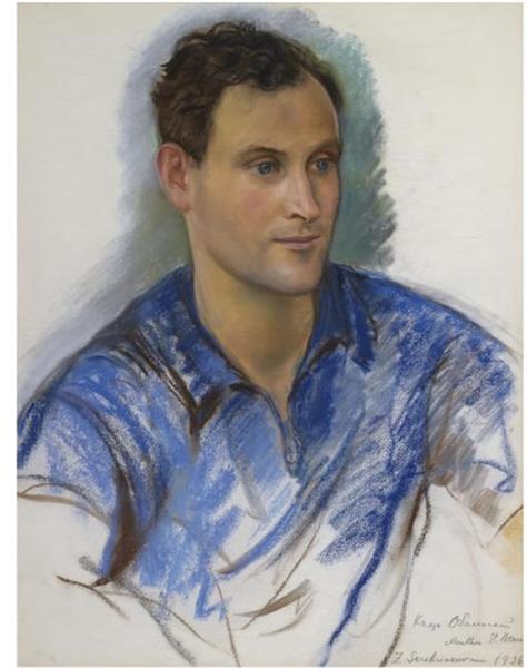 Портрет князя Всеволода Оболенского, 1936 - Зинаида Серебрякова