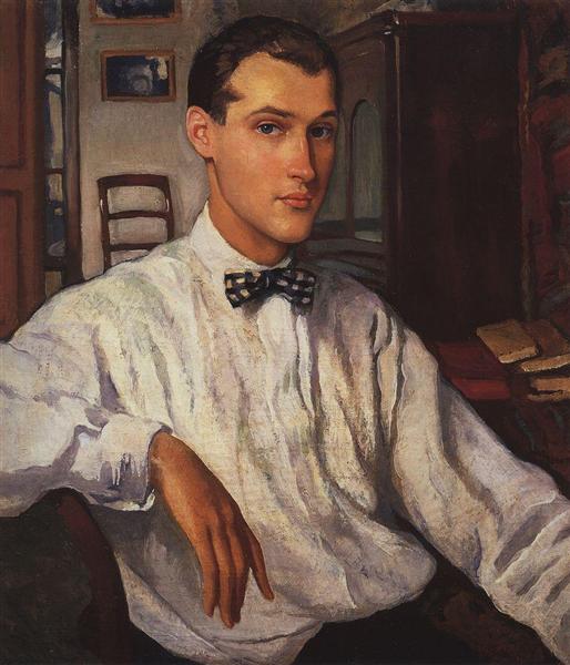 Portrait of R. Ernst, 1921 - Sinaida Jewgenjewna Serebrjakowa