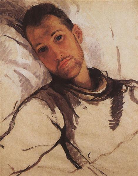 Portrait of R. Ernst, 1922 - Sinaida Jewgenjewna Serebrjakowa