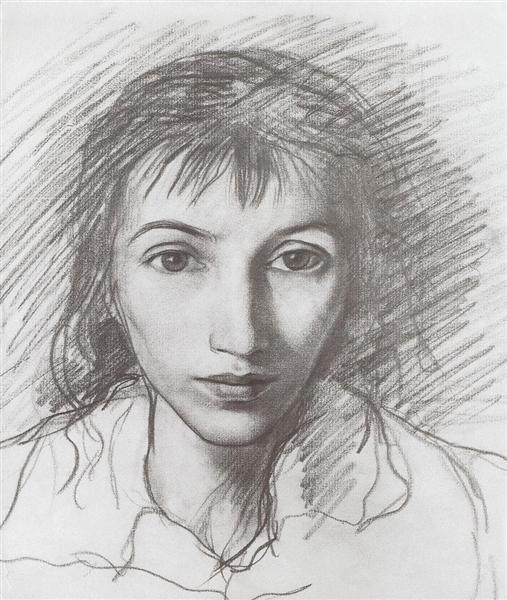 Self-portrait, c.1900 - Zinaida Evgenievna Serebriakova