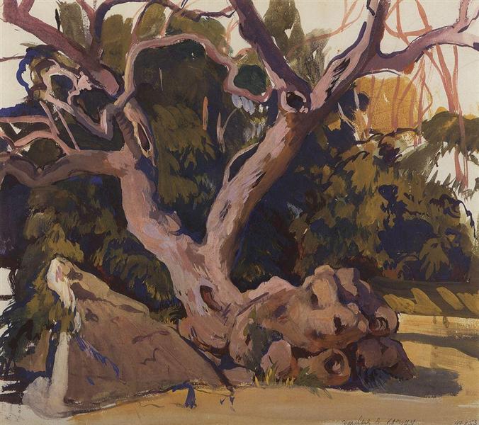 Деревья в Крыму, 1911 - Зинаида Серебрякова