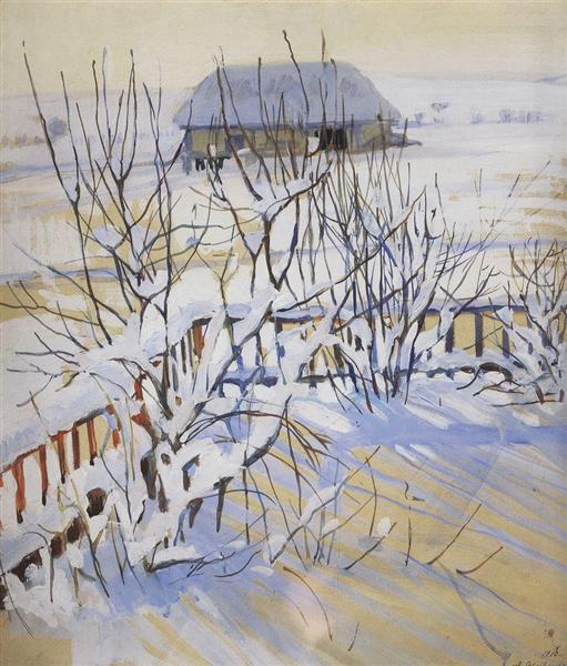 Зимовий пейзаж. Нескучне, 1910 - Зінаїда Серебрякова